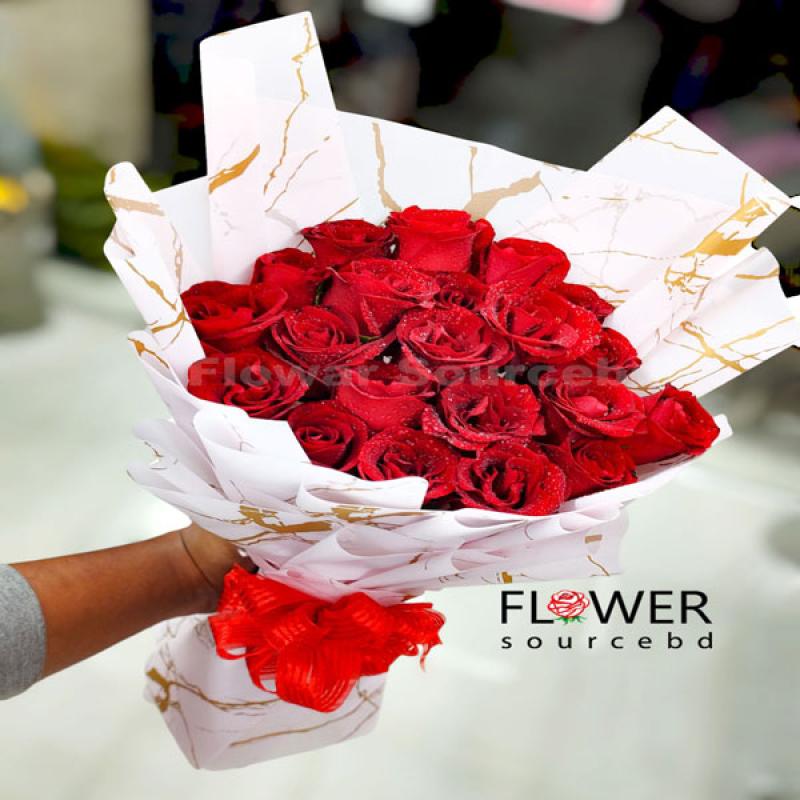20 Red Roses Bouquet