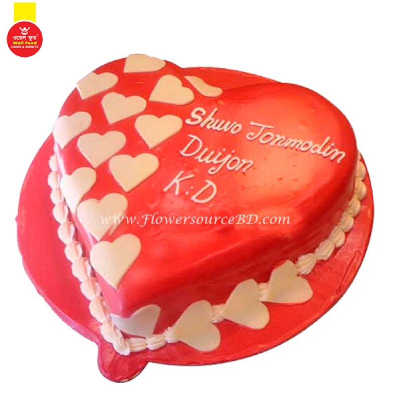 Heart shaped cake