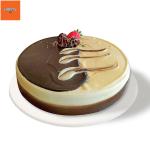 Chocolate vanilla cake from Coopers