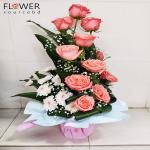Orange Rose Handy Bouquet