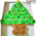 Christmas Tree shape Cupcake