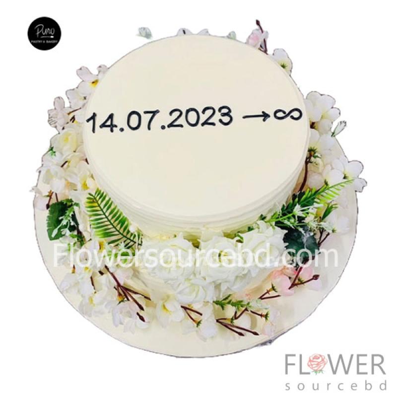 Floral Wedding Cake